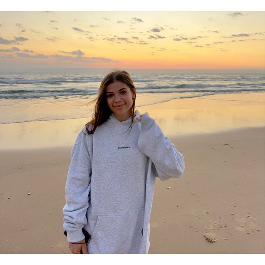 AHB Women's Hoodie - White Marle