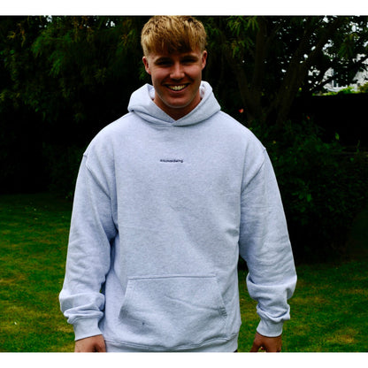 AHB Men's Hoodie - White Marle